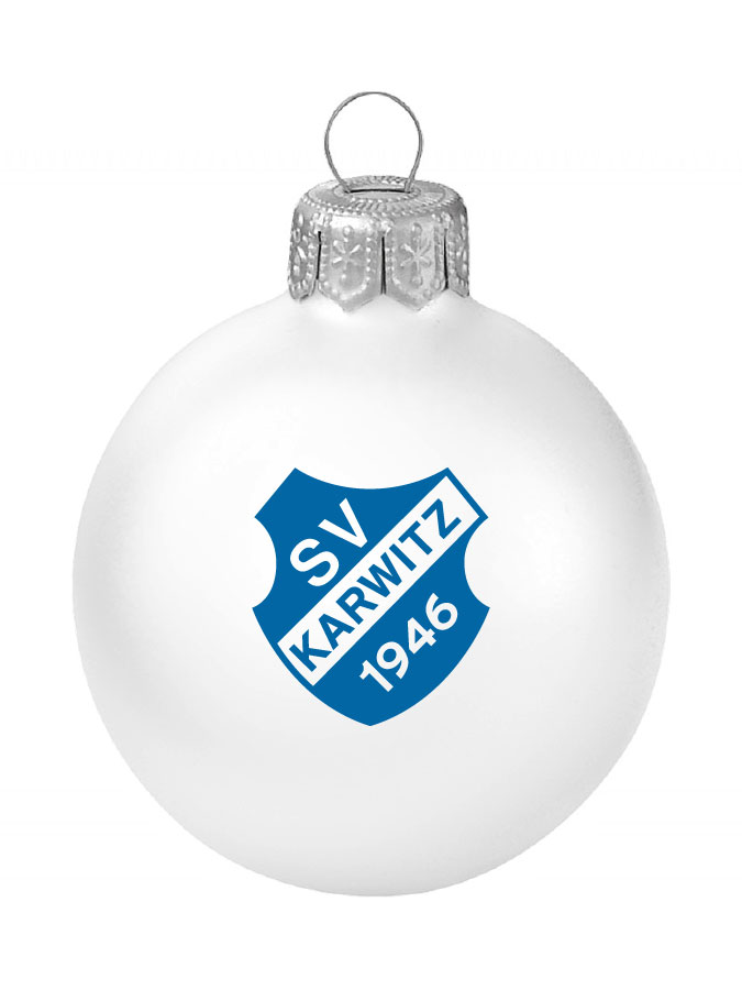 Weihnachtskugel Logo 8cm