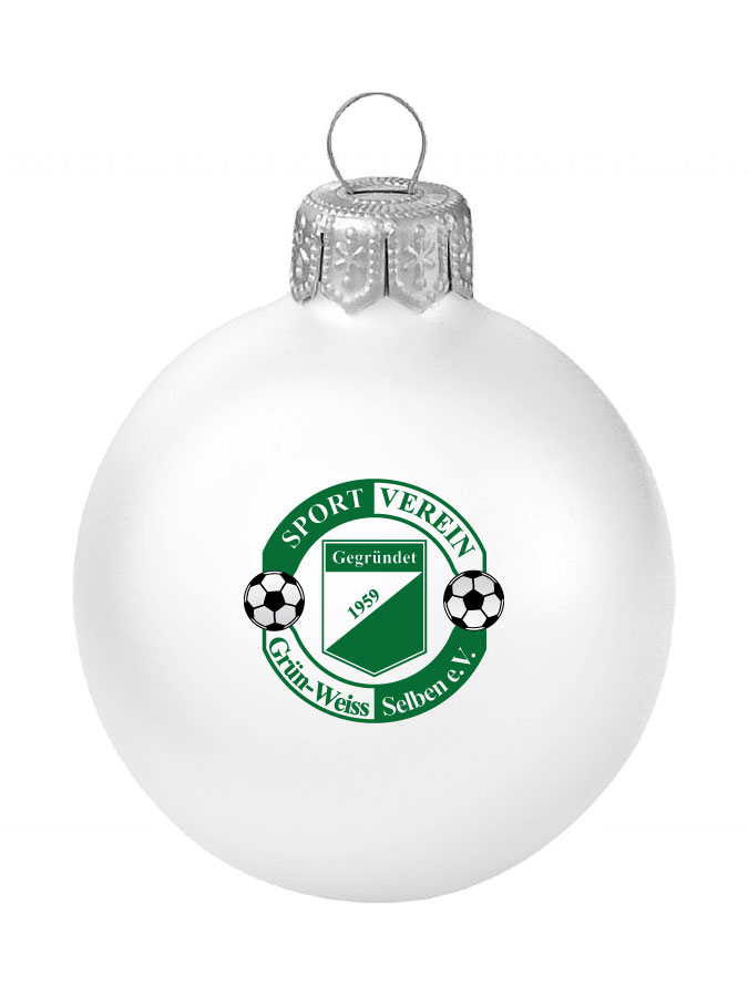 Weihnachtskugel Logo 8cm