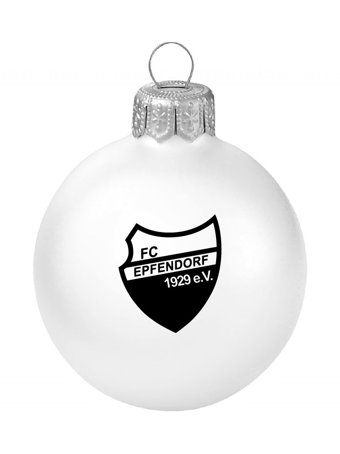 Weihnachtskugel Logo 8cm