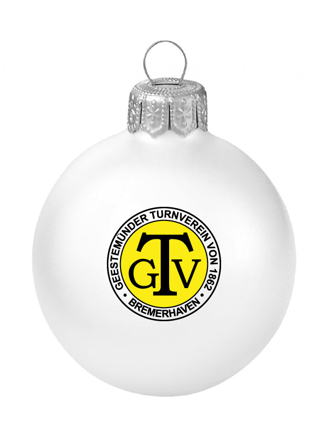 Weihnachtskugel Logo 8cm