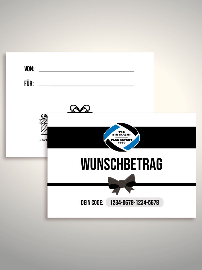 Geschenkgutschein per Versand (Weiß)