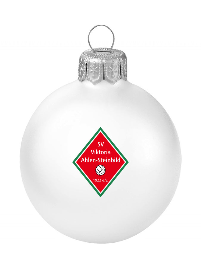 Weihnachtskugel Logo 8cm