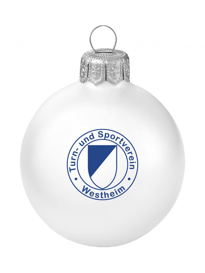 Weihnachtskugel Logo 8cm