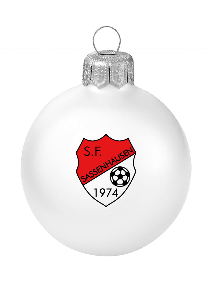 Weihnachtskugel Logo 8cm