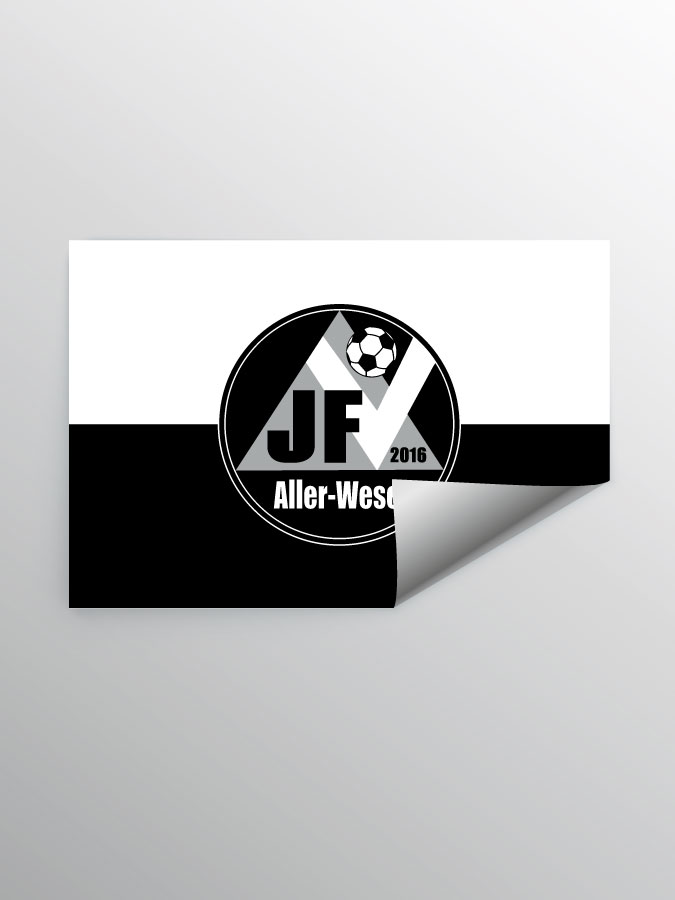 Aufkleber DIN A7 Logo