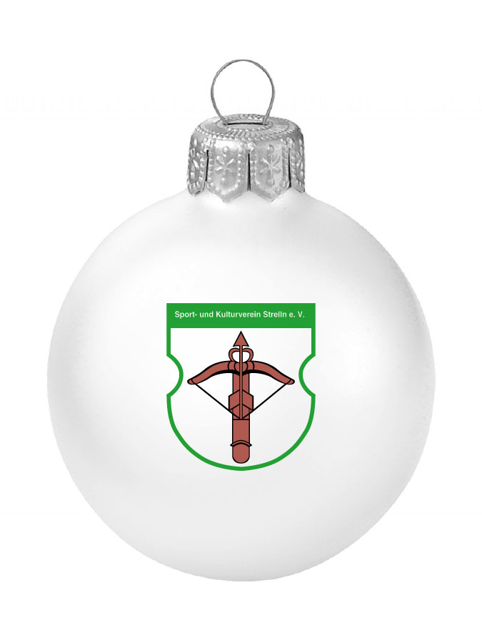 Weihnachtskugel Logo 8cm
