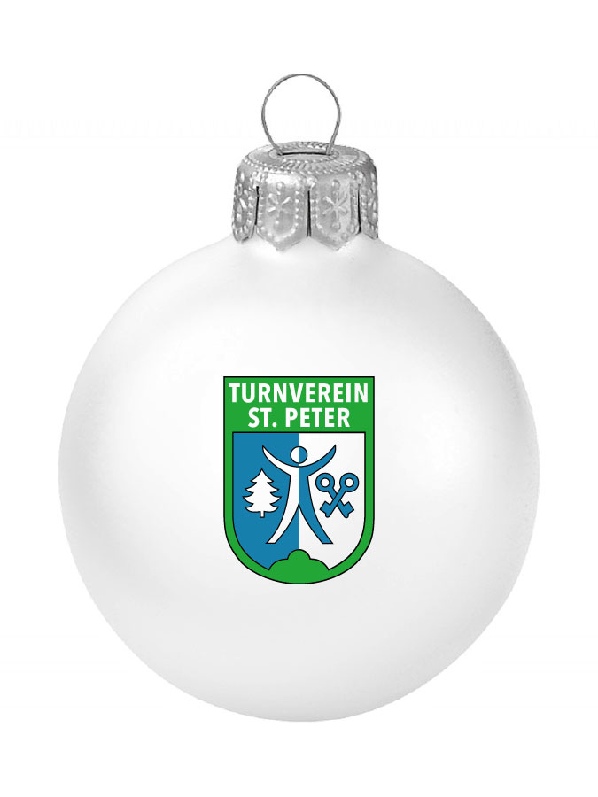 Weihnachtskugel Logo 8cm