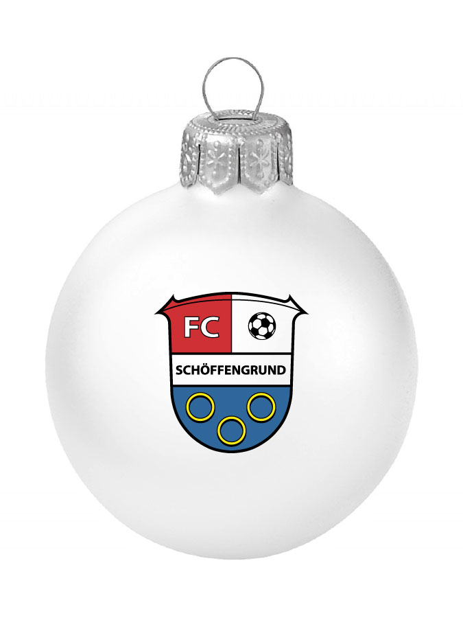 Weihnachtskugel Logo 8cm