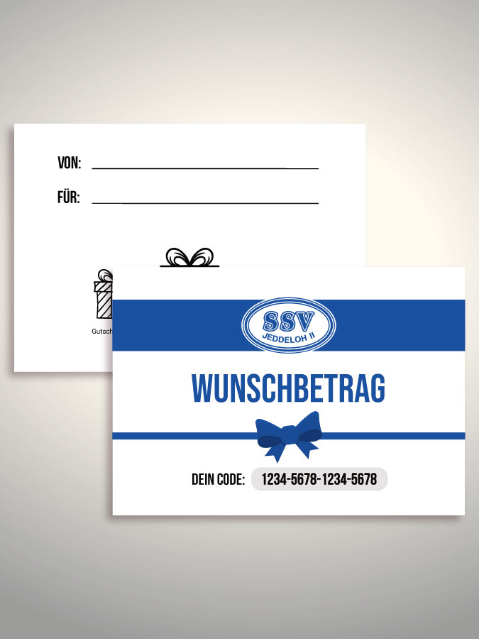 Geschenkgutschein per Versand (Weiß)