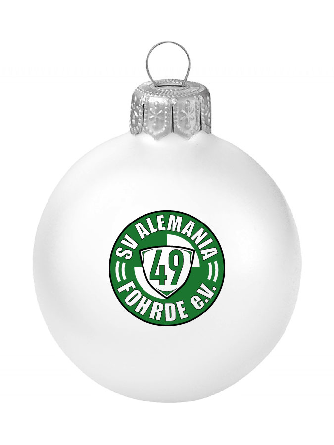 Weihnachtskugel Logo 8cm