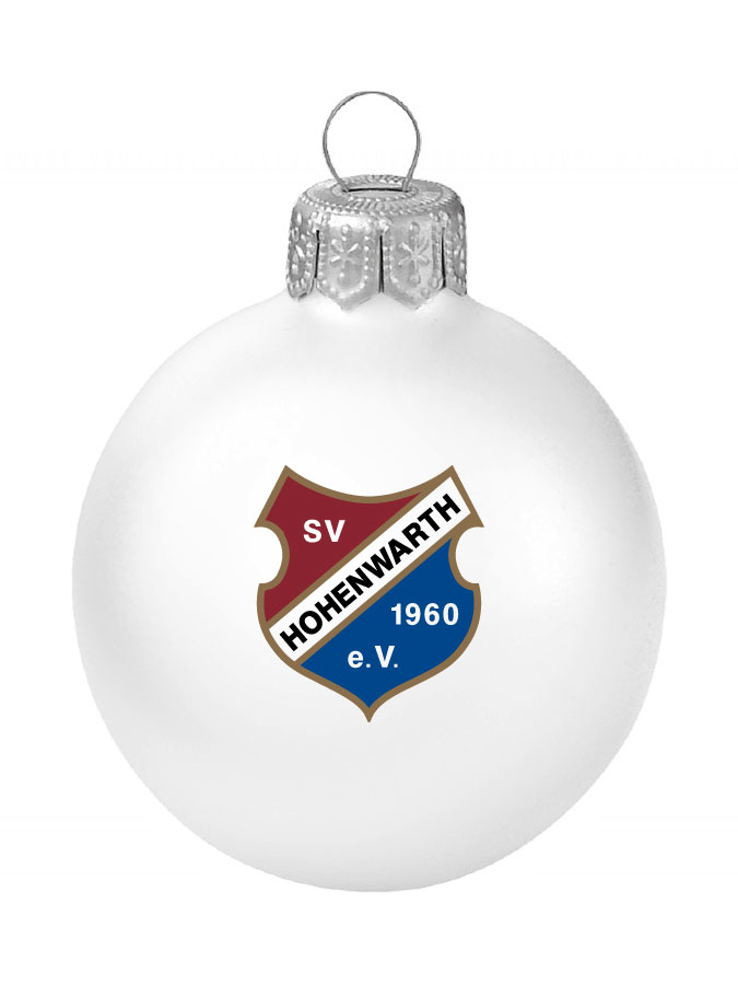 Weihnachtskugel Logo 8cm