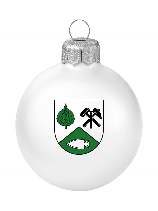 Weihnachtskugel Logo 8cm