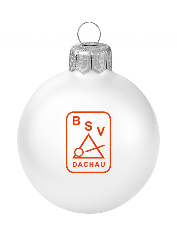 Weihnachtskugel Logo 8cm