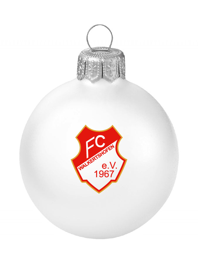 Weihnachtskugel Logo 8cm