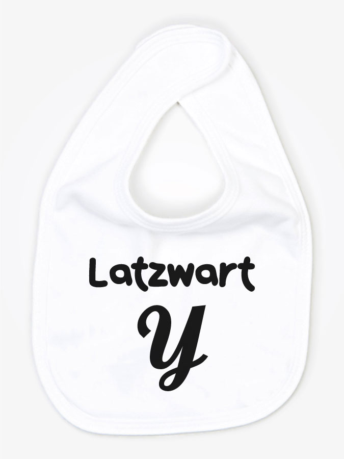 Babylätzchen Latzwart