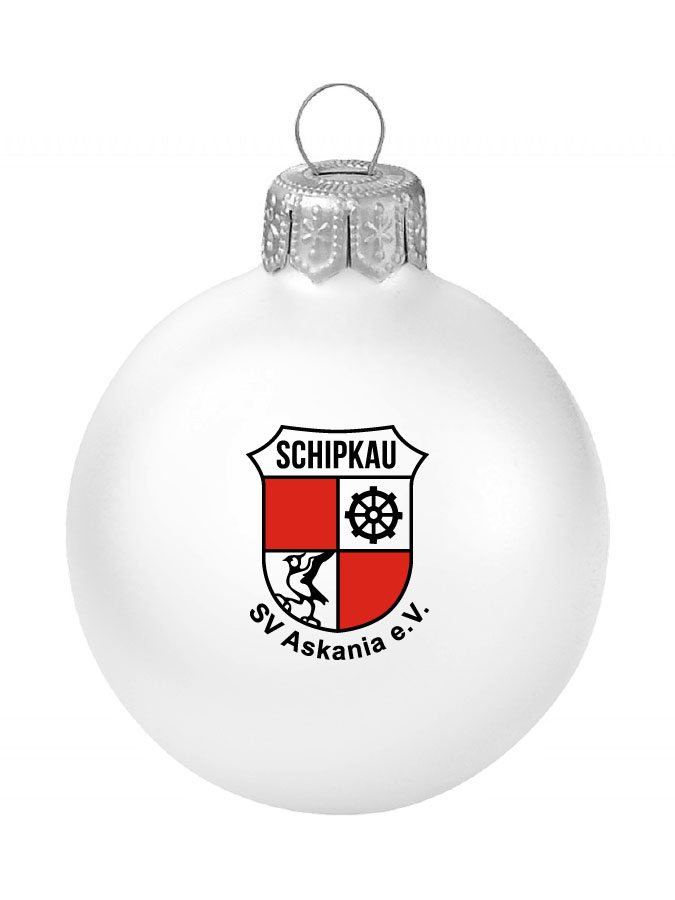 Weihnachtskugel Logo 8cm