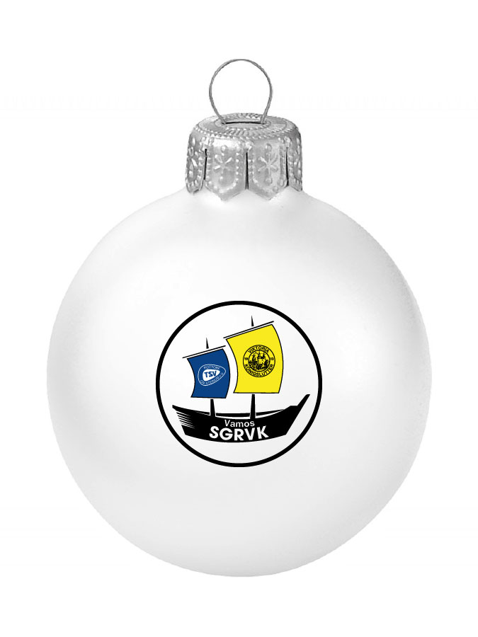 Weihnachtskugel Logo 8cm