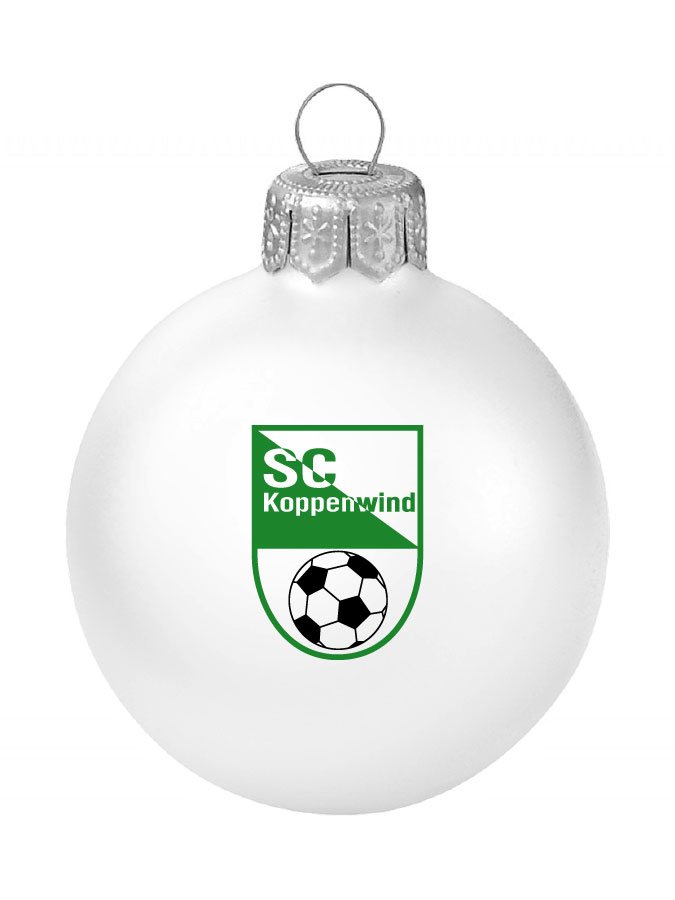 Weihnachtskugel Logo 8cm