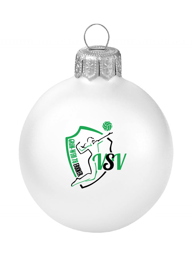 Weihnachtskugel Logo 8cm