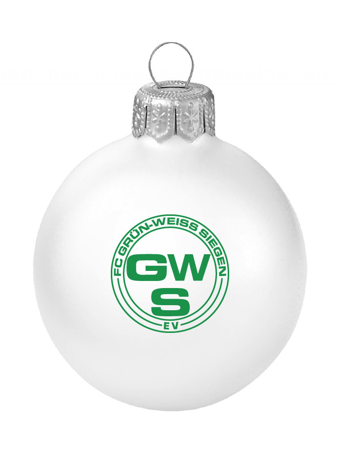 Weihnachtskugel Logo 8cm