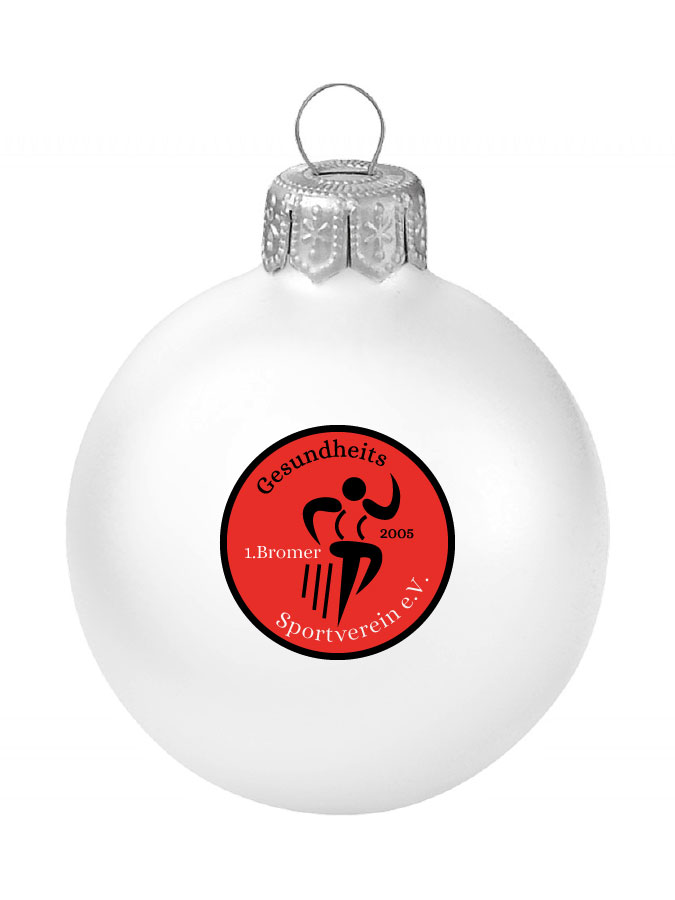 Weihnachtskugel Logo 8cm