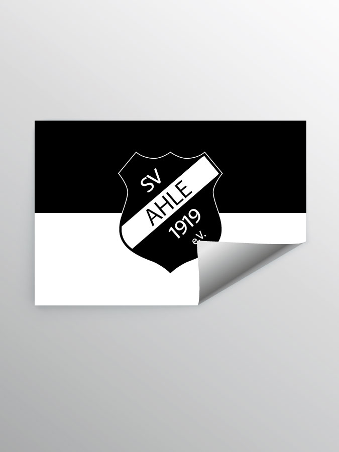 Aufkleber DIN A7 Logo