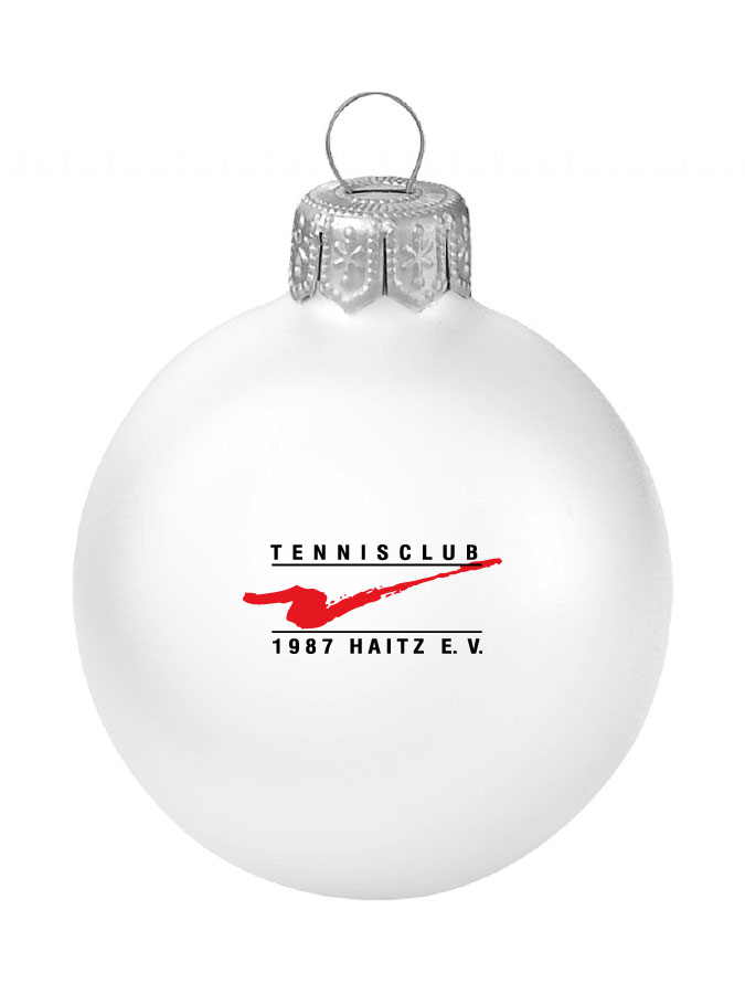 Weihnachtskugel Logo 8cm