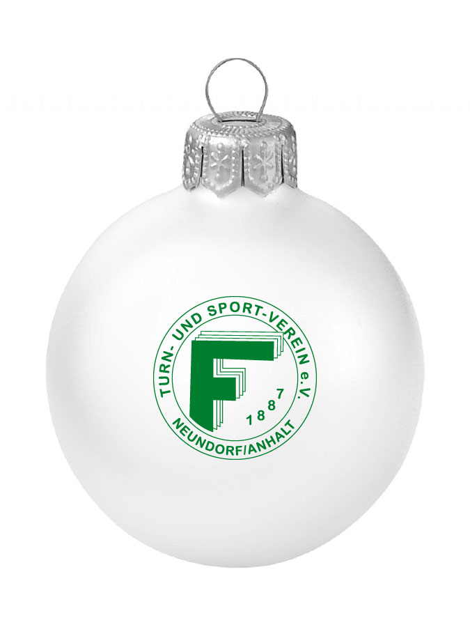 Weihnachtskugel Logo 8cm