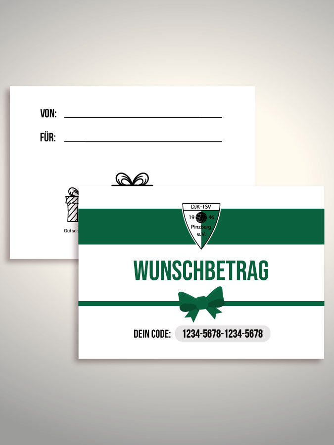 Geschenkgutschein per Versand (Weiß)