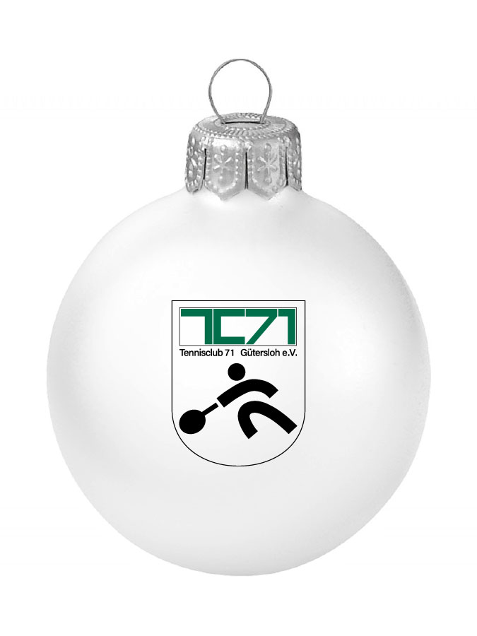 Weihnachtskugel Logo 8cm