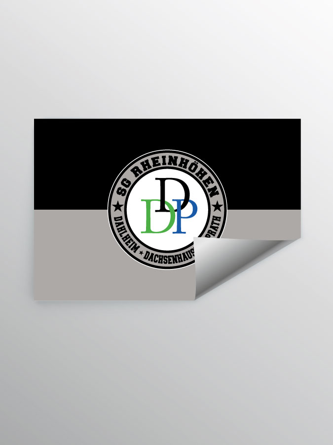 Aufkleber DIN A7 Logo