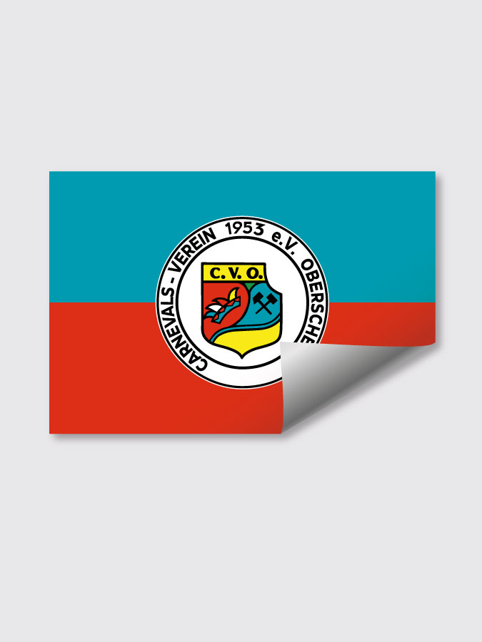 Aufkleber DIN A7 Logo