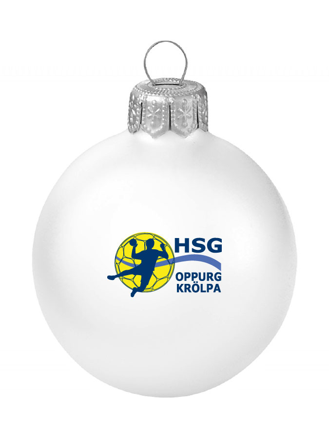 Weihnachtskugel Logo 8cm