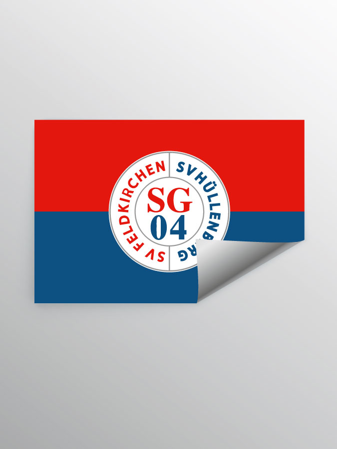 Aufkleber DIN A7 Logo