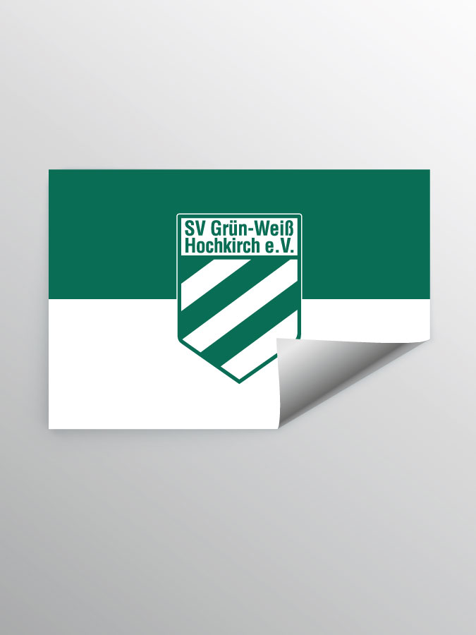 Aufkleber DIN A7 Logo