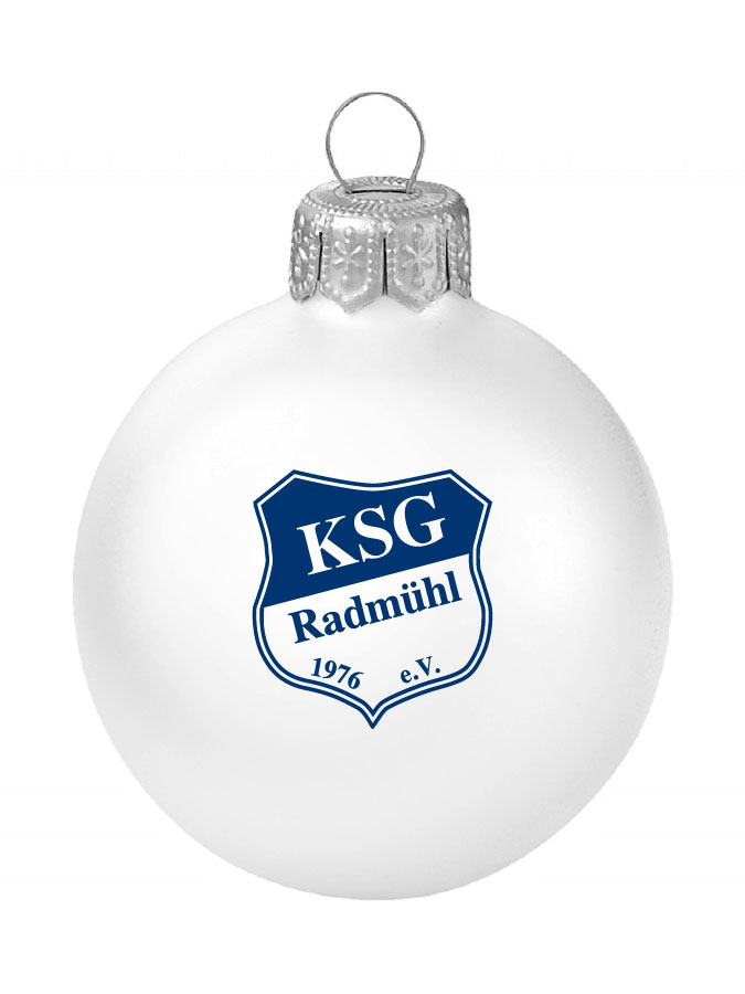 Weihnachtskugel Logo 8cm