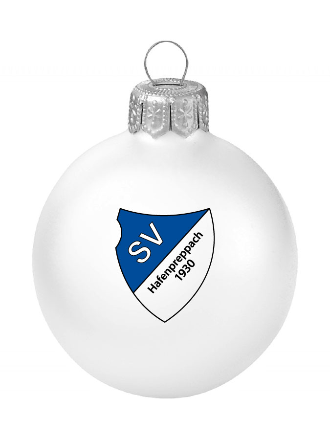 Weihnachtskugel Logo 8cm