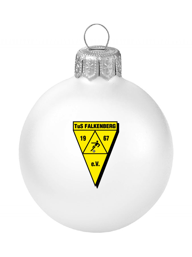 Weihnachtskugel Logo 8cm
