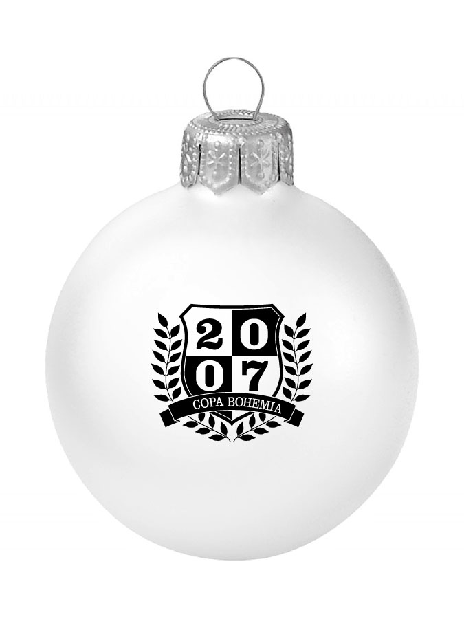 Weihnachtskugel Logo 8cm