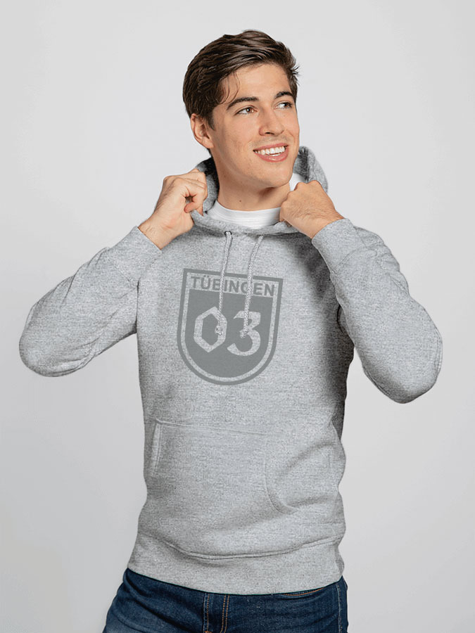 Hoodie All Grey Herren
