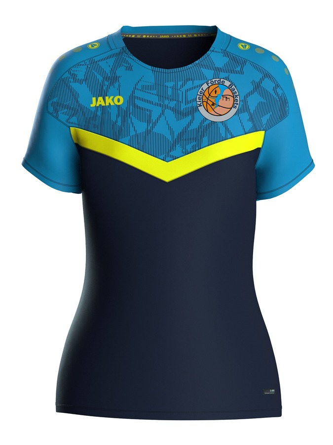 Navy-Blau-Neongelb