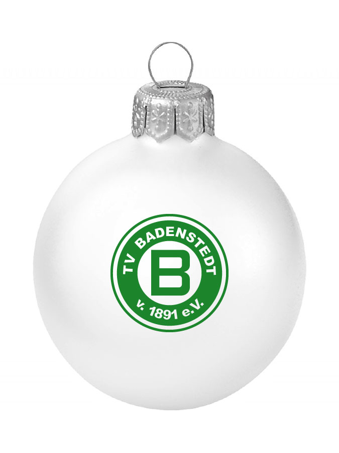 Weihnachtskugel Logo 8cm