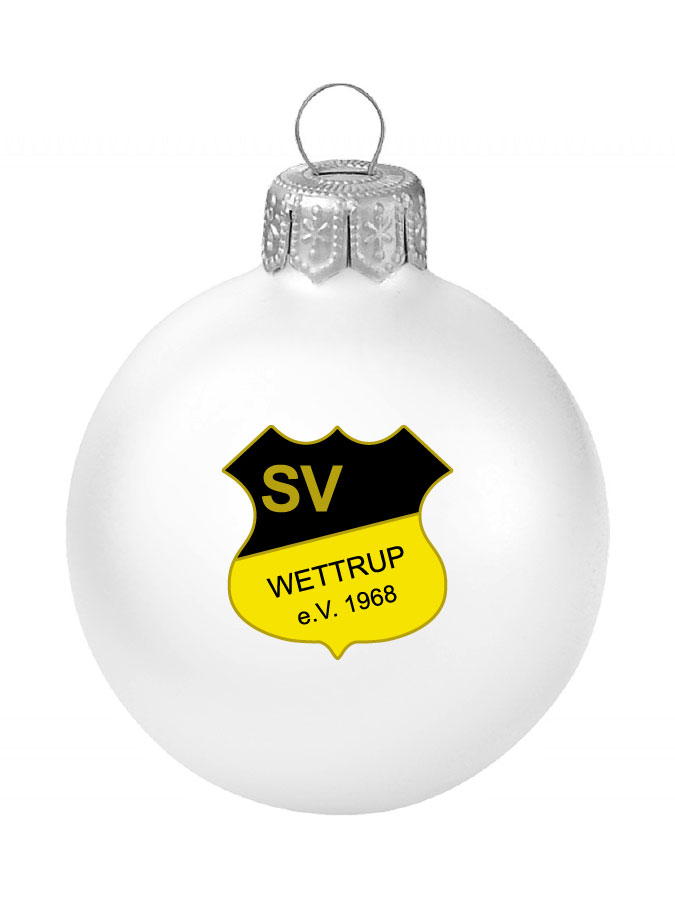 Weihnachtskugel Logo 8cm