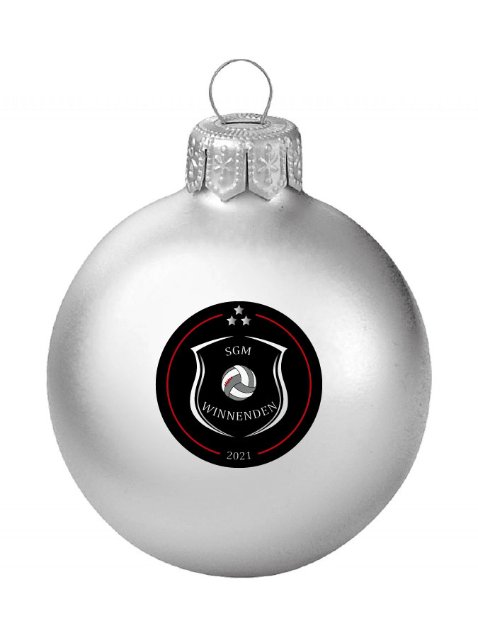 Weihnachtskugel Logo 8cm