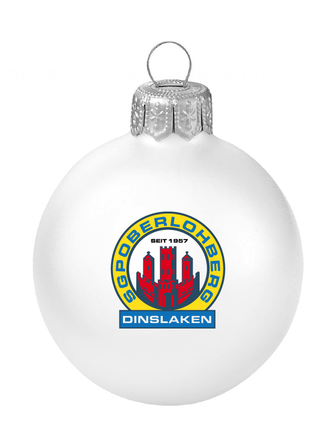 Weihnachtskugel Logo 8cm