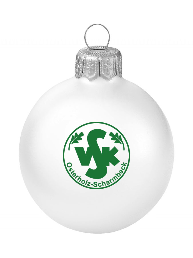 Weihnachtskugel Logo 8cm