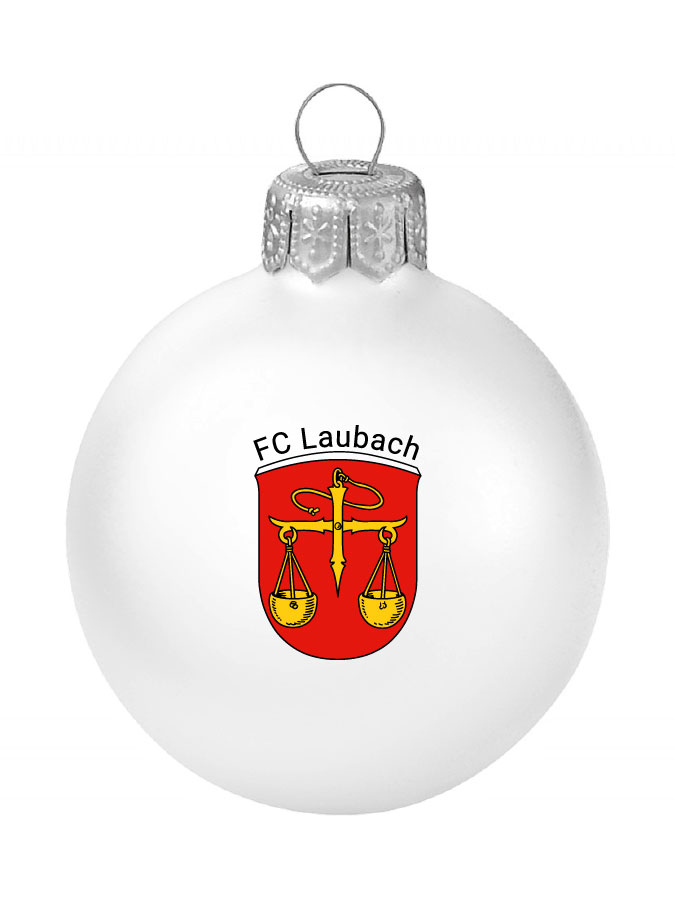 Weihnachtskugel Logo 8cm