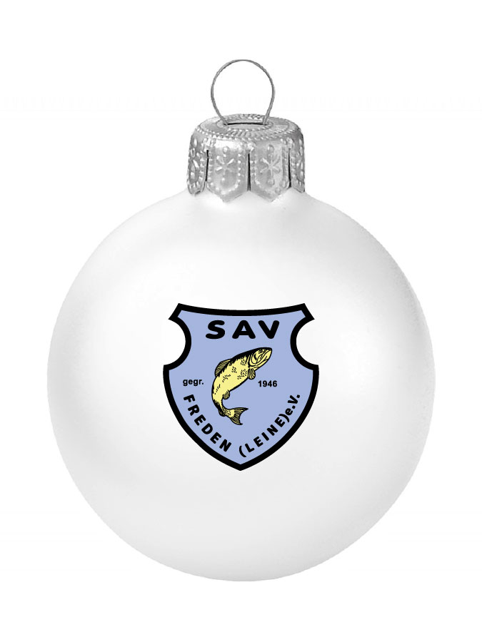 Weihnachtskugel Logo 8cm