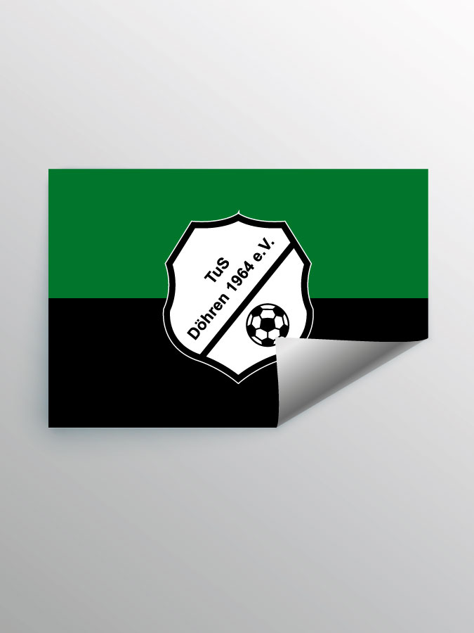 Aufkleber DIN A7 Logo
