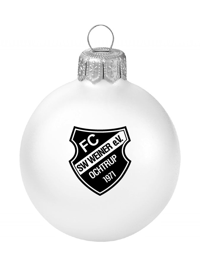 Weihnachtskugel Logo 8cm